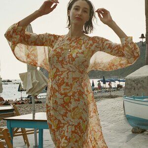 Doen Oliana Dress, *Large, * in Sienna Anenome Bloom; WORN ONCE!!